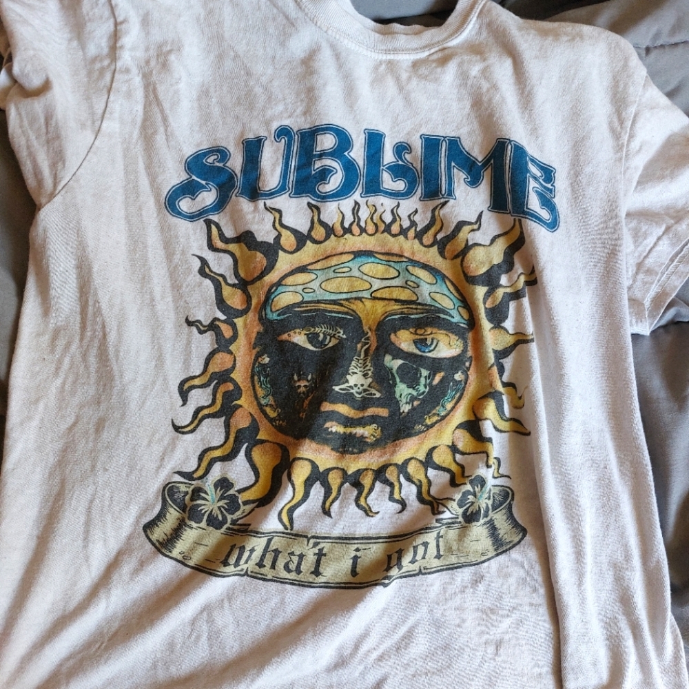 Sublime Band T-shirt, White, Size Medium